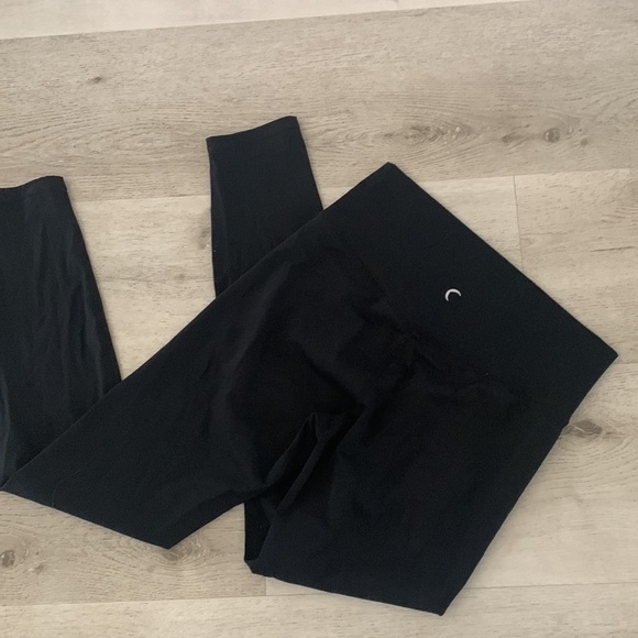 Zyia Active Black Brilliant Hi-rise Legging 28"‎ | size 12 solid black logo - Picture 11 of 13